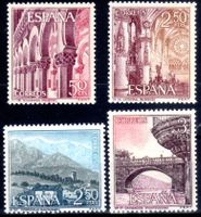 SPANIEN 1965 TOURISMUS 4 MARKEN **POSTFRISCH** - O279