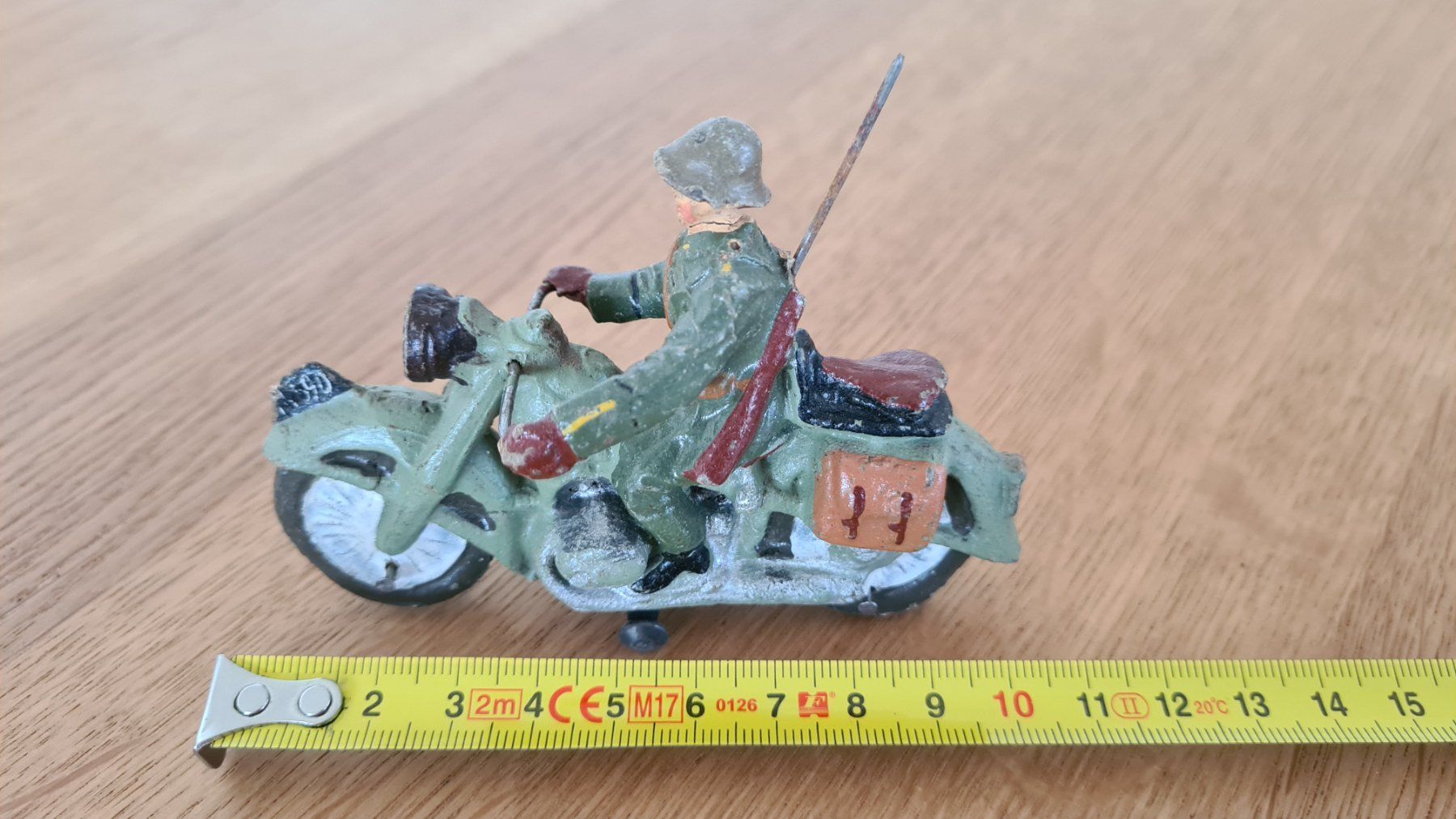 Elastolin Giocattoli: Alter Elastolin WW2 Soldat Motorradfahrer 1930/40 – Usato da Winterthur venduto da stufaphi 5