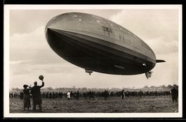 AK Zeppelin L.Z. 129 in der Luft