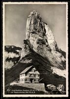 AK Staubern, Berg-Gasthaus Staubern mit Staubernkanzel