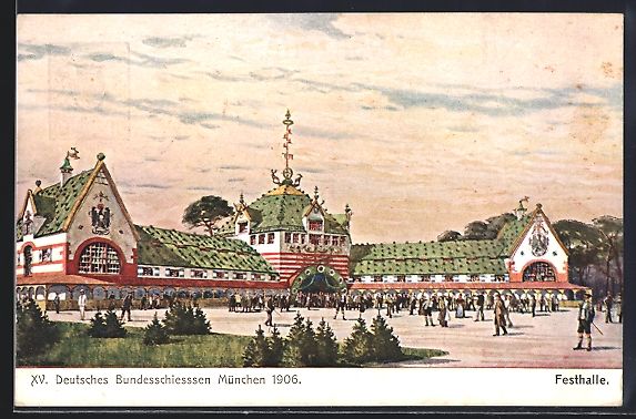 Cancelleria postale: München, XV. Deutsches Bundesschiessen  – Usato da Berlin venduto da bartko-reher