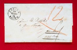 BOM ZÜRICH WEINHEIM GROSSHERZOGTUM BADEN DEUTSCHLAND 1854