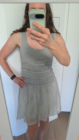 Boho silk/cotton dress