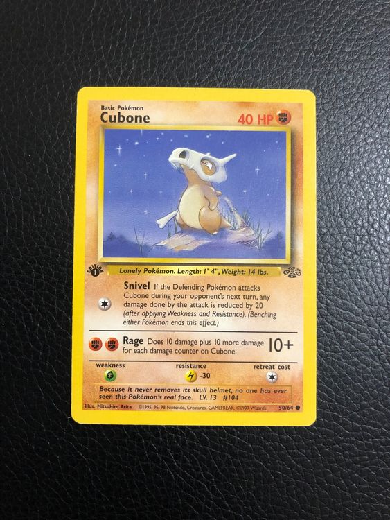Jungle Cubone 50/64 1st edition Ab 1 (Gebraucht) in Paradiso für CHF 1 ...