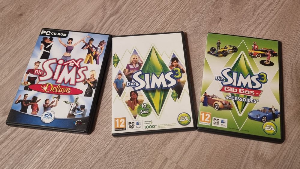 3 Sims 3 Spiele (Deluxe, Gib Gas, 10 Sims) PC CD-ROM | Kaufen auf Ricardo