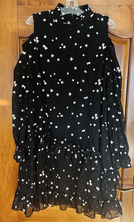 Sister Jane Kleid, Grösse L, Schwarz/Weiss, Sommerlich!