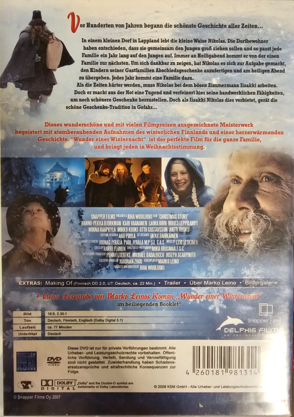 Tous les DVDs: Wunder einer Winternacht - Die Weihnachtsgeschichte – D'occasion à Wahlen b. Laufen par Cg10 1