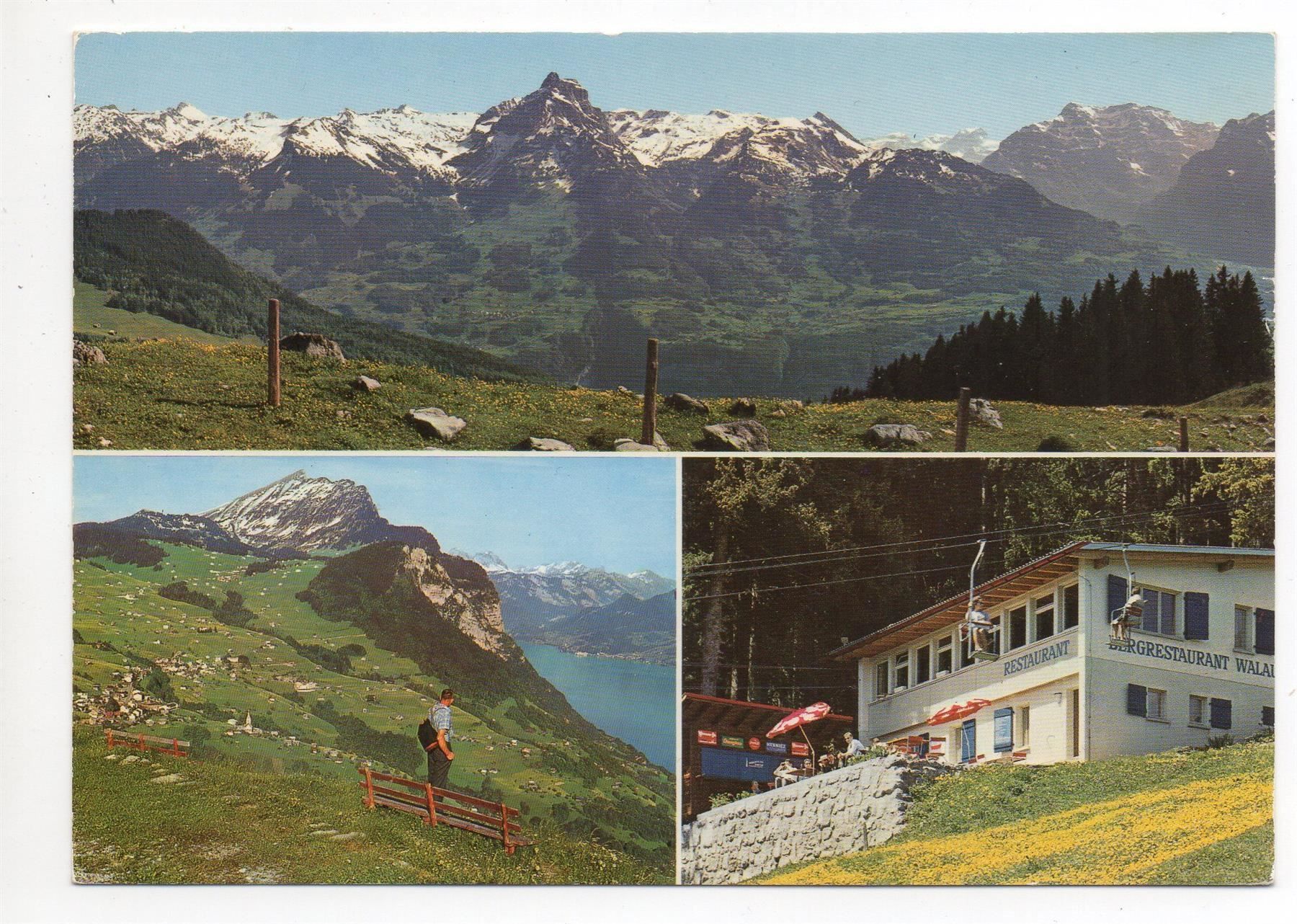 Ansichtskarten: AMDEN Blick von der Alp Walau Sessellift – Gebraucht aus Jona von philajona