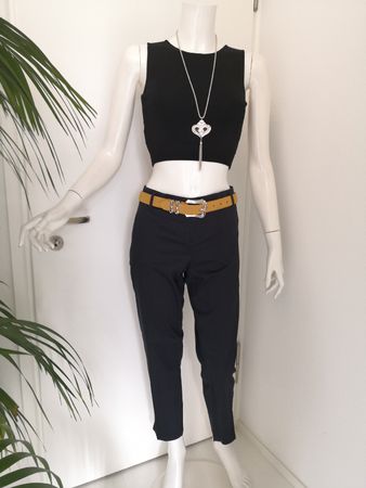 🤩POIS CHINO-HOSE DUNKELBLAU NEU