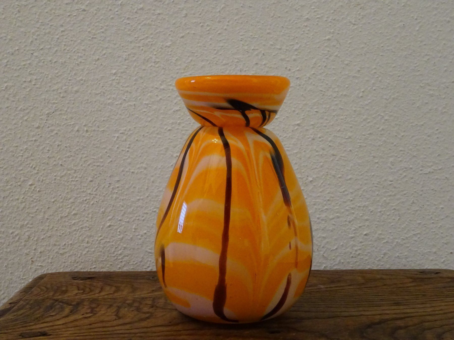 Vasen & Gefässe: Vase Orange Braun / Biland Tangoglas – Gebraucht aus Esslingen von eintagammeer 3