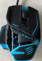 Gaming Maus Mad Catz R.A.T. TE blau schwarz gebraucht