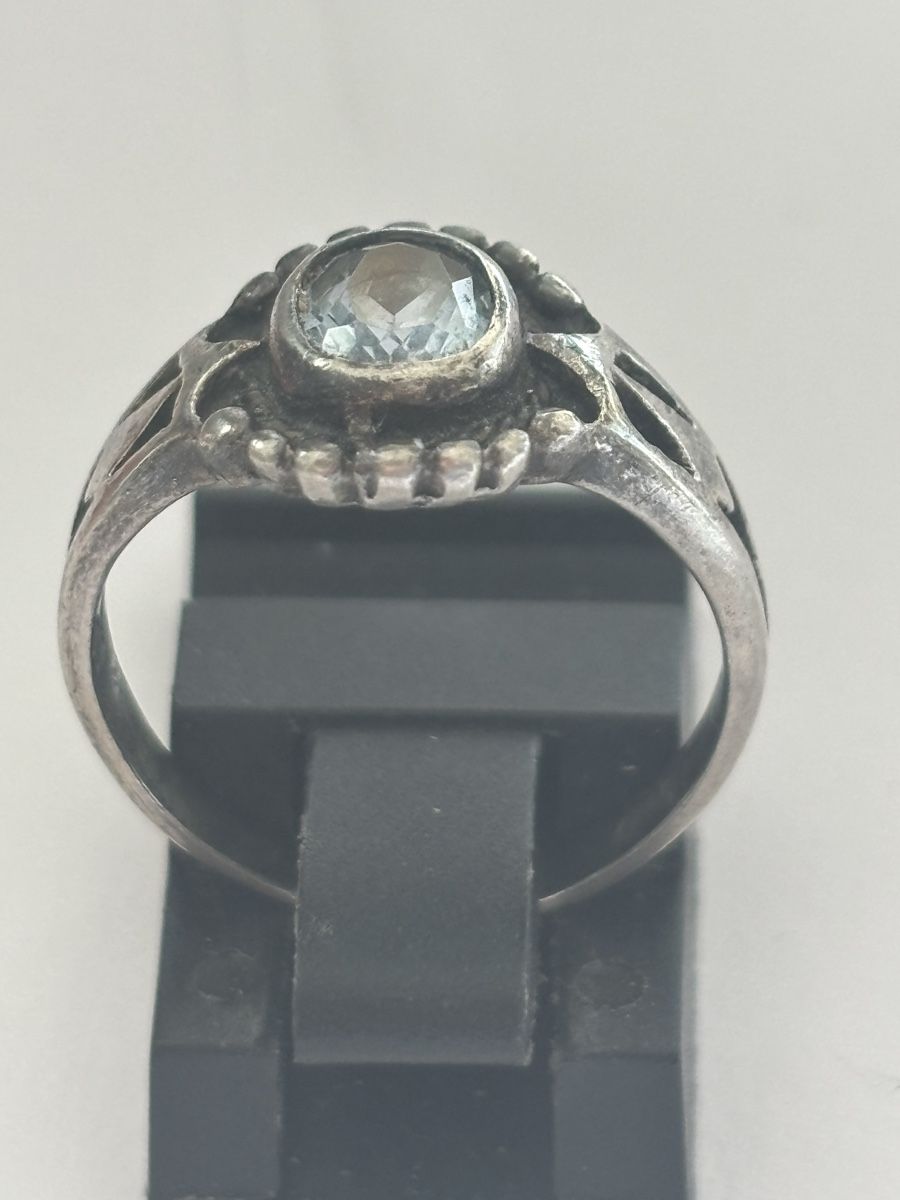Anelli: Silberring 925 mit hellblauem Stein Vintage Zustand – Usato da Langnau am Albis venduto da flusspflege 2