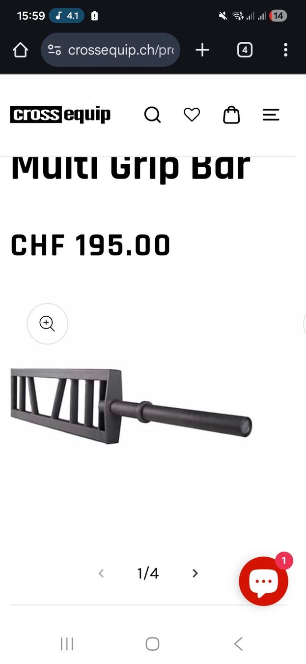 Manubri & Pesi: Multi Grip Multi-Griff Stange 50 mm NEU OVP – Nuovo e nell'imballaggio originale da Bern venduto da watchcomp. 2