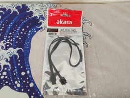 AKASA, LED RGB Verlängerung, 4 Pin, Male to Female, 50cm