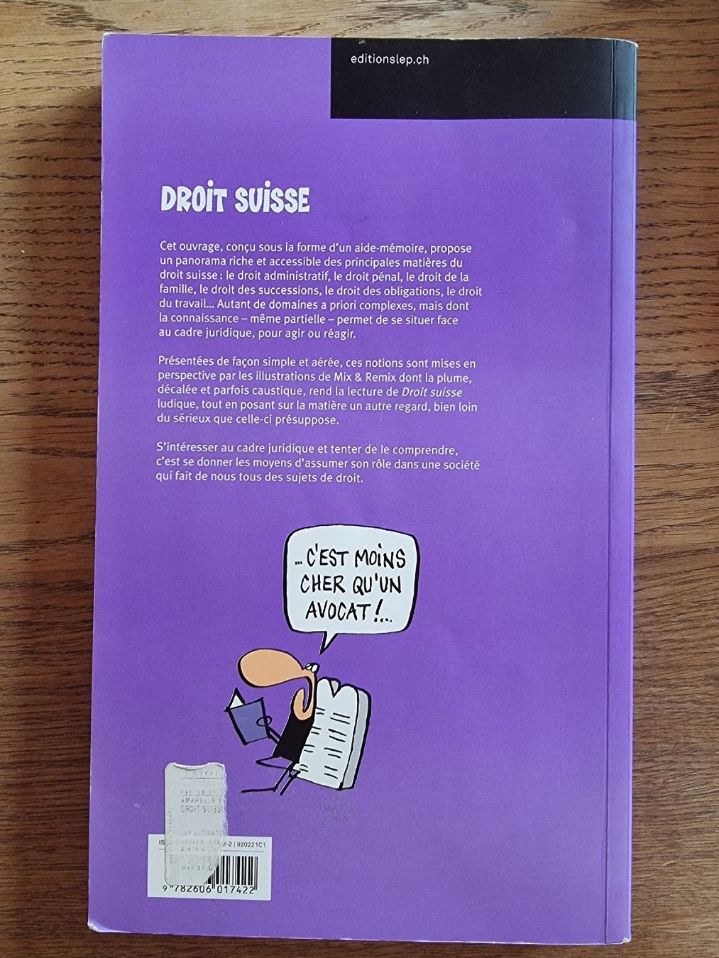 Libri: Droit suisse Mix et remix – Usato da Cerneux-Péquignot venduto da lou_g8hp 1