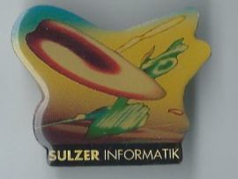 Placchette & Badge: Sulzer Informatik, Pin – Usato da Zürich venduto da t24_de