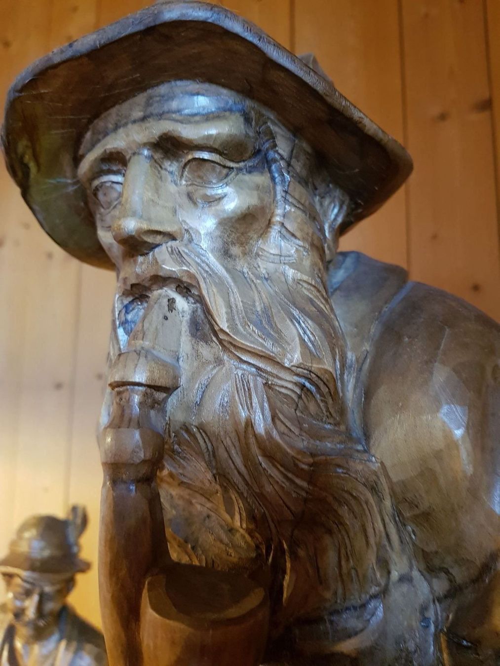 Skulpturen & Statuen: Holzskulptur Bauer 72 cm gross – Gebraucht aus Steg im Tösstal von LARO14 3