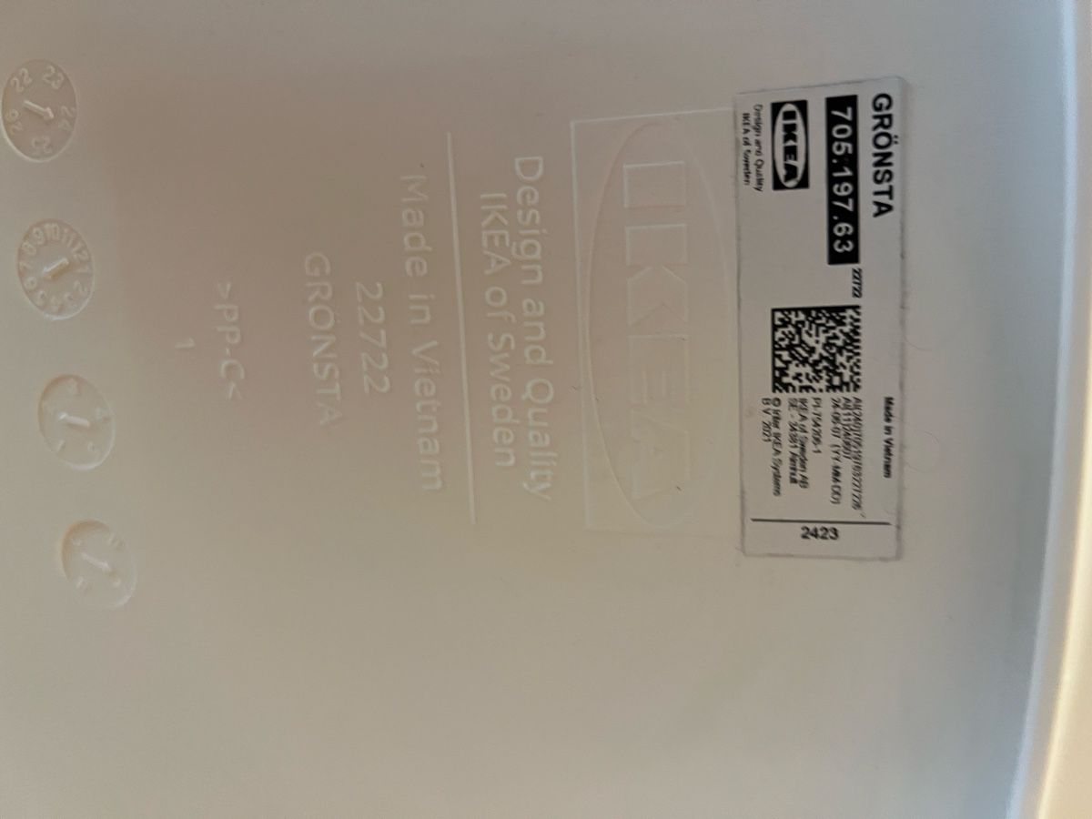 Ikea Sedie: IKEA GRÖNSTA Stuhl, drinnen/draußen weiß – Usato da Wangen b. Olten venduto da tob_v6kn 2