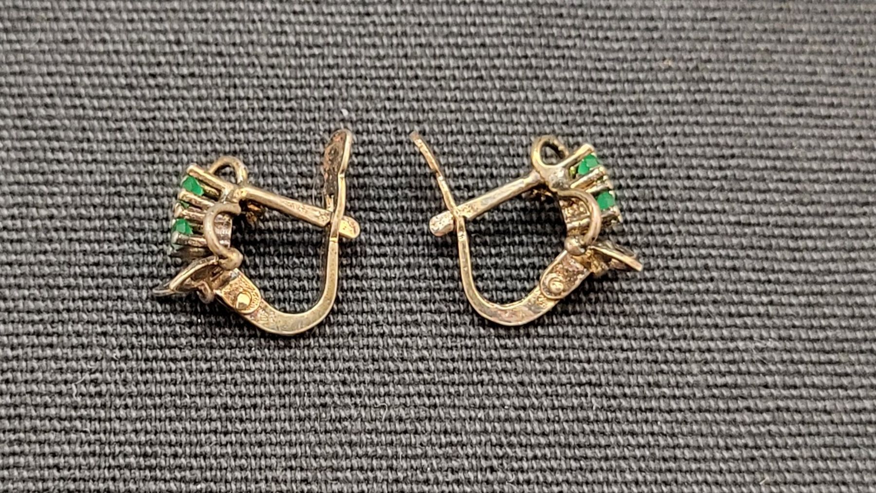 Orecchini pendenti & Orecchini a lobo: Alter Ohrschmuck mit Stern-Punze – Usato da Basel venduto da spinne02 4