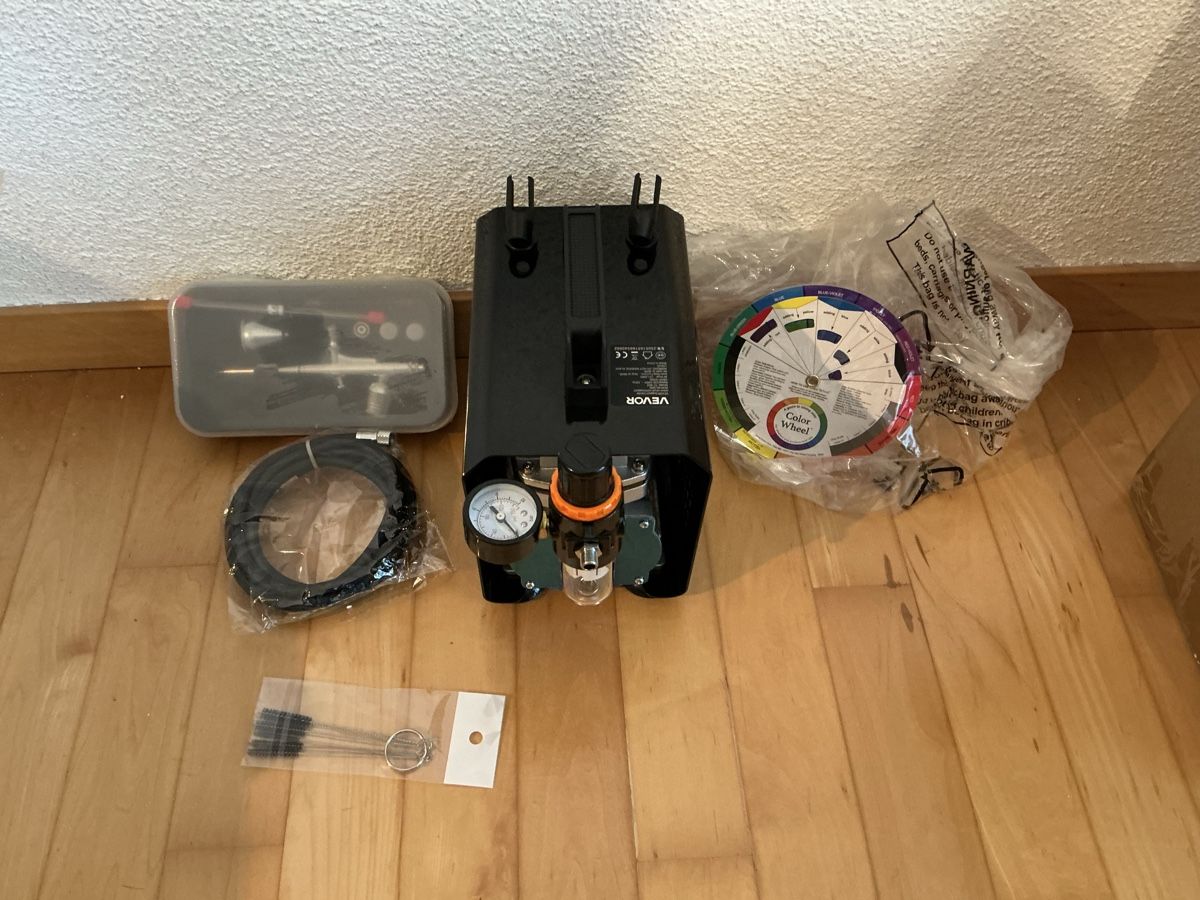 Compressori: VEVOR Airbrush-Kompressor Set TC-802 – Nuovo e nell'imballaggio originale da Arbon venduto da Ramon136