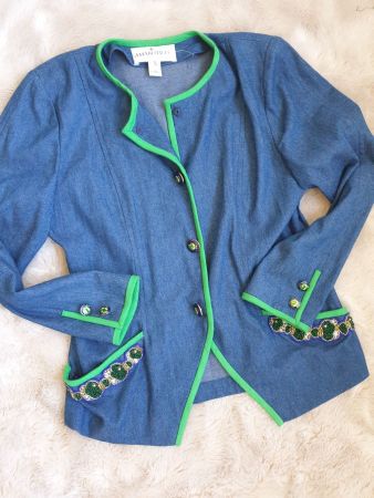 JEANSJACKE JACKE JEANS AMAROTICO 38 M top zu bluse tunika