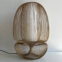 Table lamp Gold metal Wire by Haans Lighting