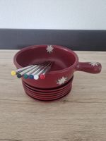 Fondue Caquelon mit 6 Teller