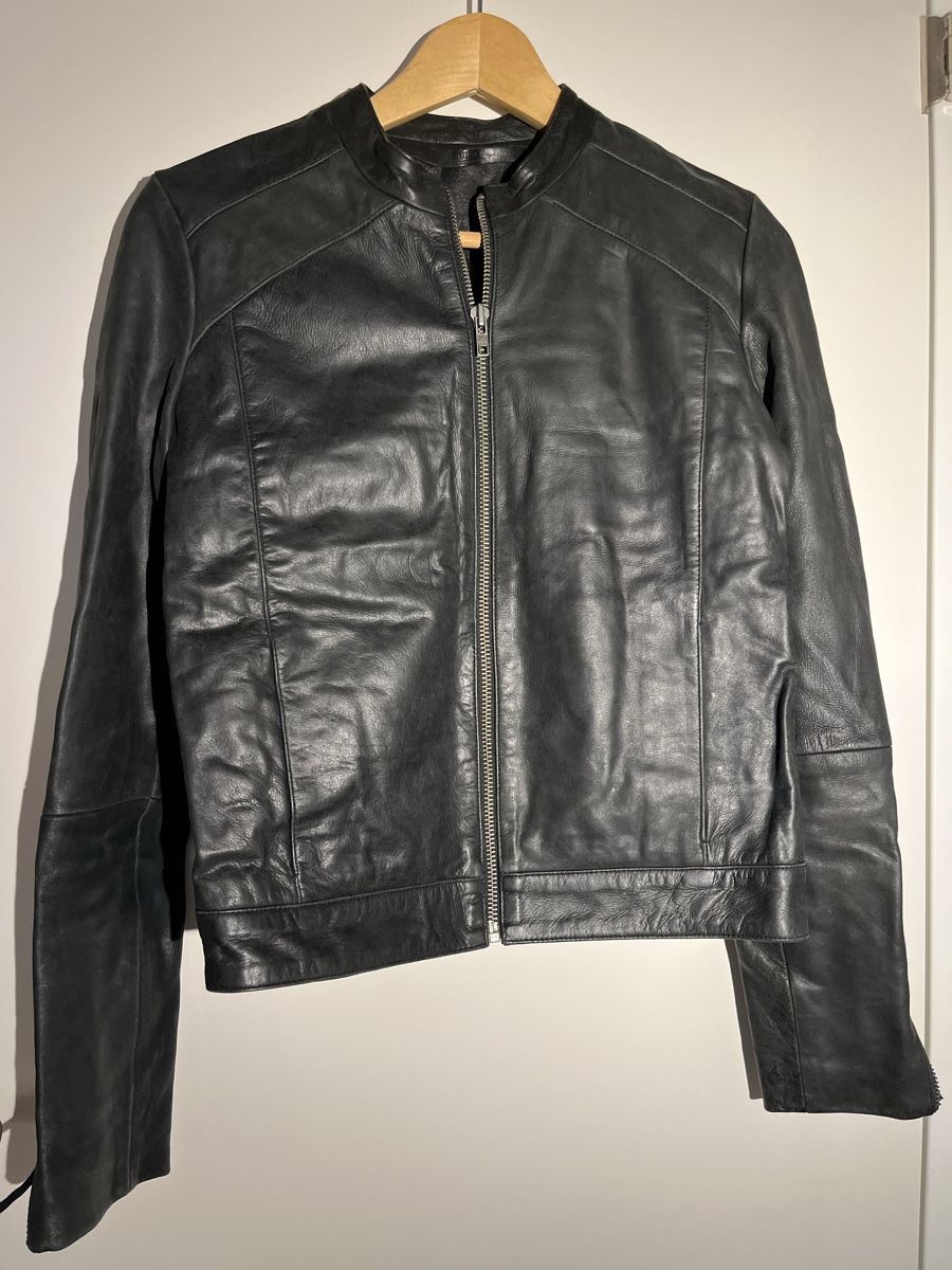 Giacche: Schwarze Lederjacke, Gr. 38, Wonhundred – Usato da Zürich venduto da scke