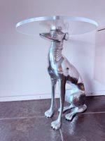 Beistelltisch Windhund massiv Metali & Plexiglas