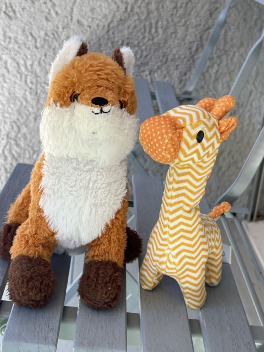 Giocattoli: Fuchs & Giraffe Plüschtiere – 2er-Set – Usato da Niederwangen BE venduto da isa_h6cr