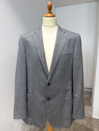 NAVYBOOT Herren Sakko Blazer Grau – 100% Schurwolle – Gr. 52