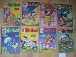 Fix & Foxi Kauka 1968 & 1972 Comic schönes Topp LOT 17
