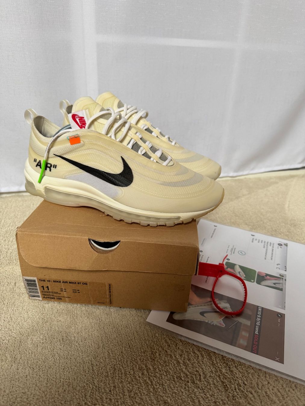 Off-White Scarpe da uomo: Nike Air Max 97 Off White – Usato da Visperterminen venduto da lgresell