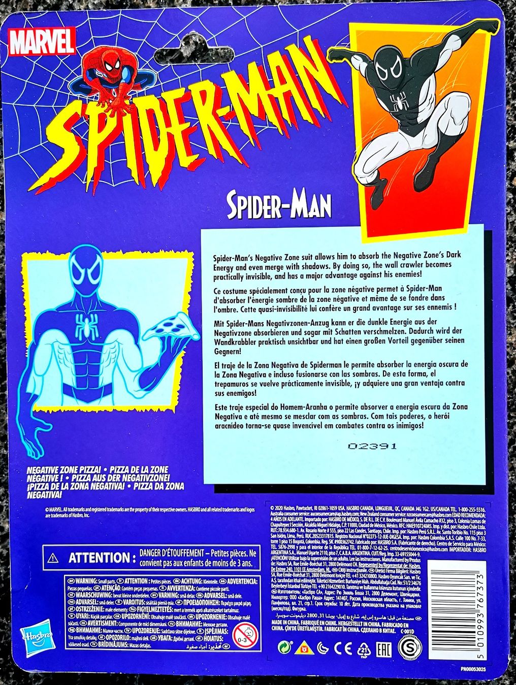 Hasbro Statuette: Spiderman Negative Zone Pizza Action Figur Marvel Hasbro – Nuovo e nell'imballaggio originale da Rorschach venduto da Actionvintage789 1