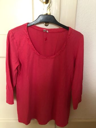 European Culture Bluse XL M 100% Baumwolle Rosa 3/4-Arm Pepi