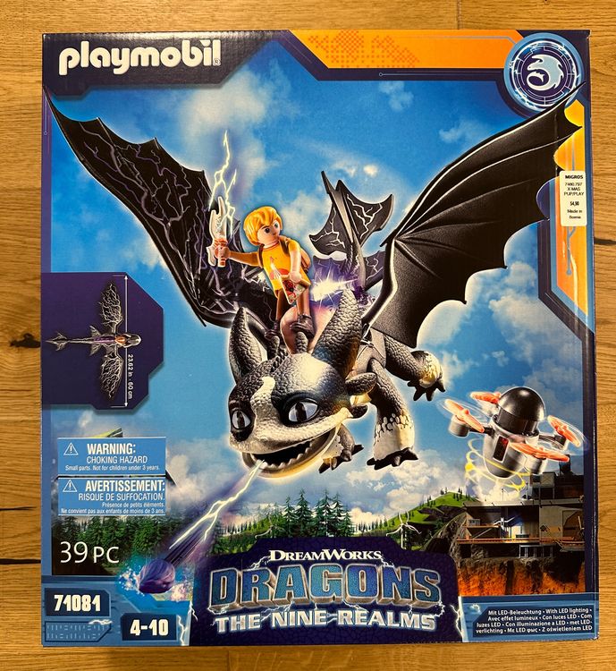 DreamWorks Dragons Adventure Set, Figurines Tom et Thunder