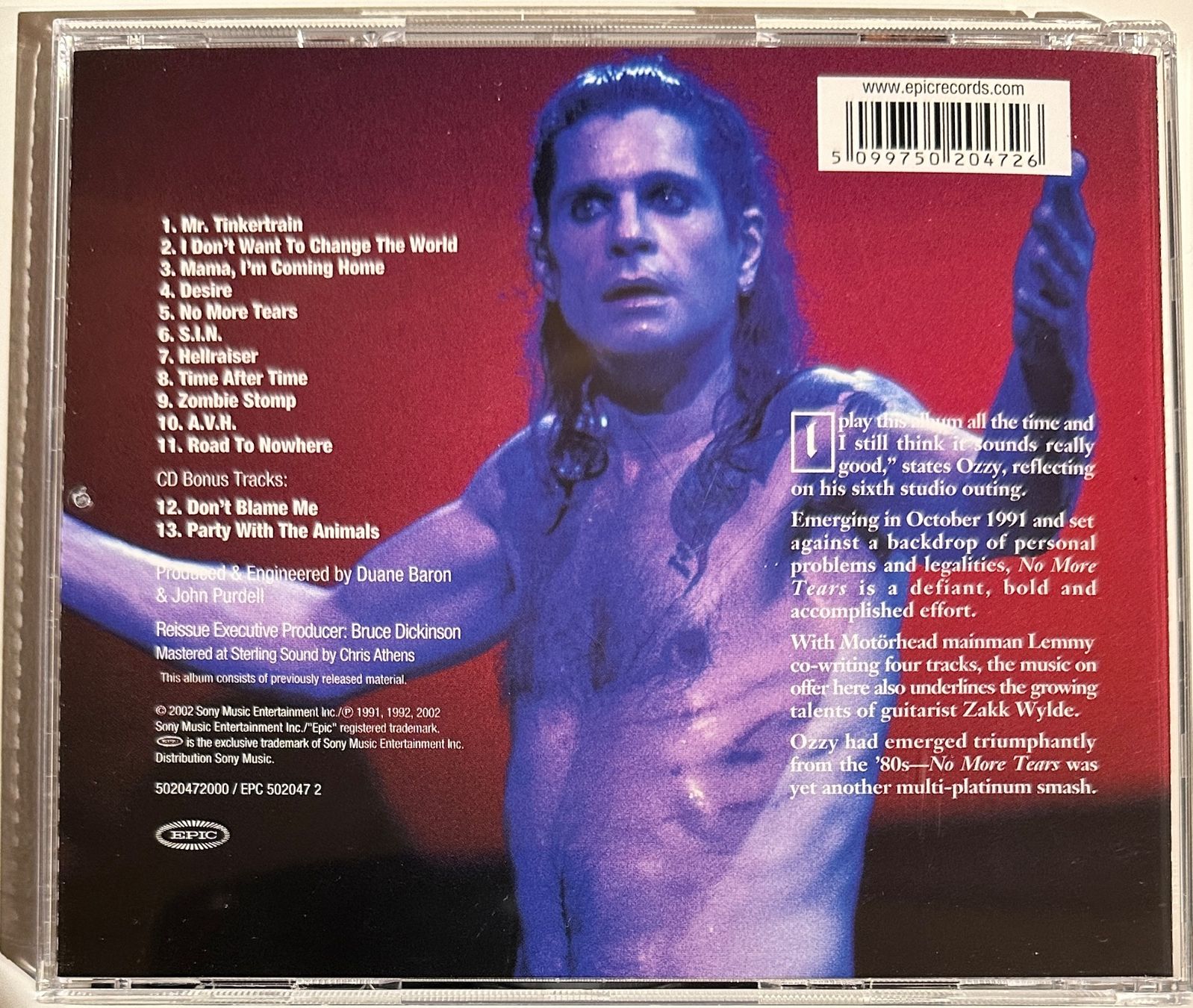 CDs: Ozzy Osbourne - No more tears – Gebraucht aus Toffen von  1