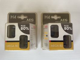 4x | Ampoules AEG 12V H4 MEGA PLUS 80% | TOP Qualité