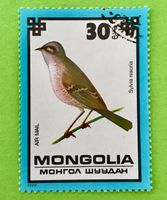 Briefmarken aus Mongolei Geschützte Vögel gestempelt 