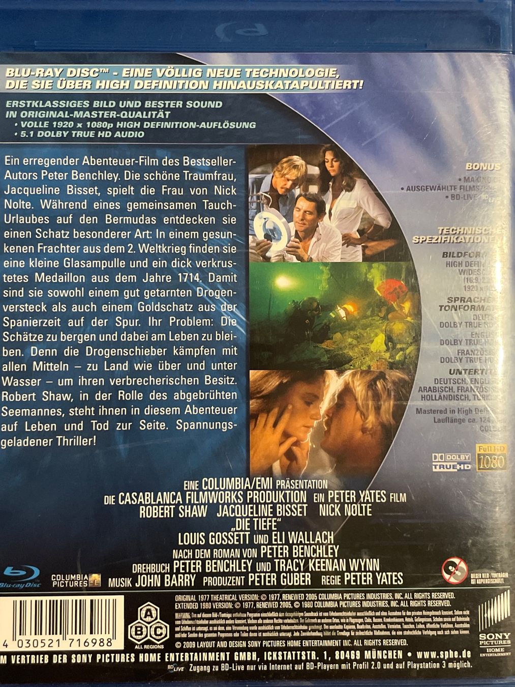 Alle DVDs: Die Tiefe (1977) – Gebraucht aus Waldenburg von Gonzo8 1