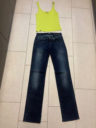 Seven For All Mankind Straight Leg Jeans W29 L32 dunkelblau