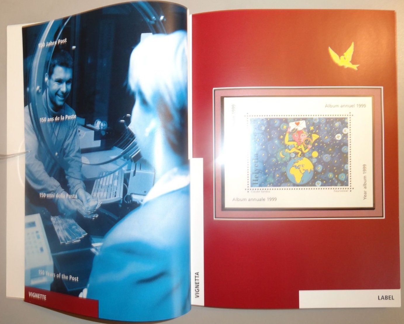 Tutti i francobolli: Jahrbuch Schweizer Briefmarken 1999 der Post, gestempelt – Usato da Gränichen venduto da Teufenthaler 2