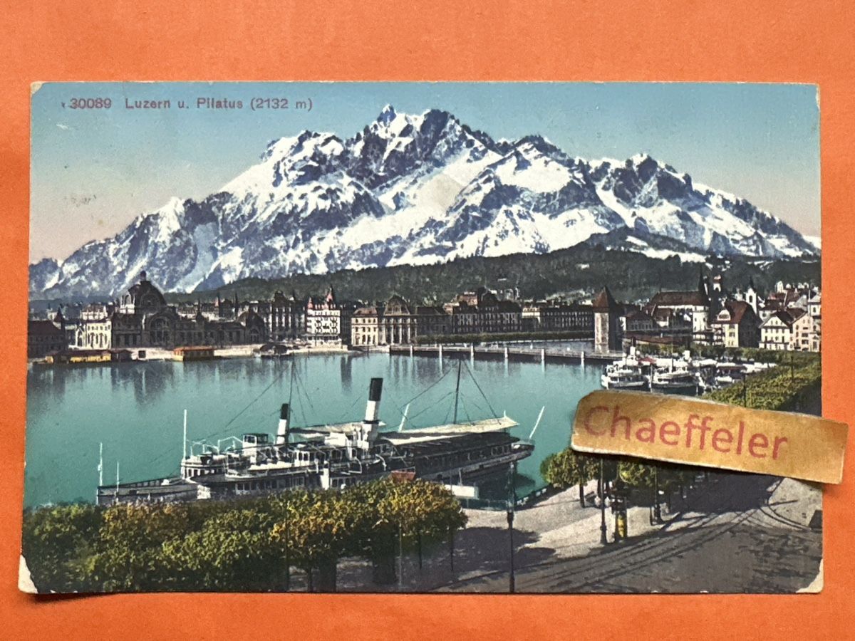 Cartes postales: Antike Ansichtskarte 1921 Luzern u. Pilatus  – D'occasion à Zürich par Chaeffeler