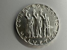 5 Fr. Silber Schweiz Budesfeier 1941