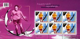 Kleinbogen Frauenfussball 2007, postfrisch, zu 6 Briefmarken