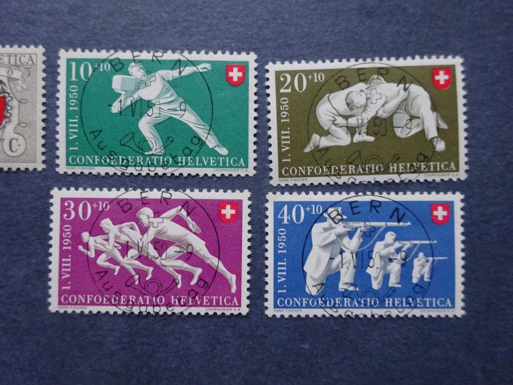 Tutti i francobolli: 1950 Pro Patria ET-Voll BERNE – Usato da Appenzell-Steinegg venduto da adi1975 3