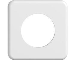 Weisse Steckdosenblende Abdeckrahmen Feller Standart 43 IP