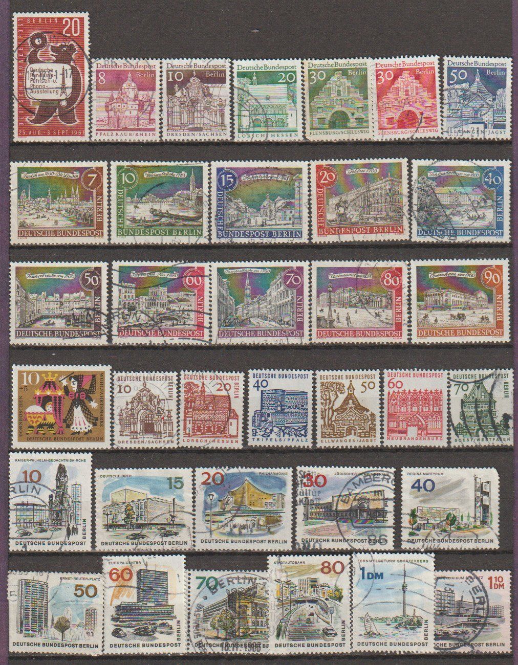 Tutti i francobolli: Collection timbres DEUTSCHE BUNDESPOST BERLIN 1968 – Usato da Crans-Montana venduto da kira56