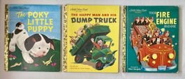 a Little Golden Book: Fire Energie, Dump Truck, Poky Lit...