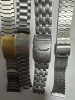 Lot de 4 bracelets de montre vintage (Rado, Seiko, Swatch, B